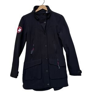 Canada Weathergear Black Patch Softshell Jacket Medium